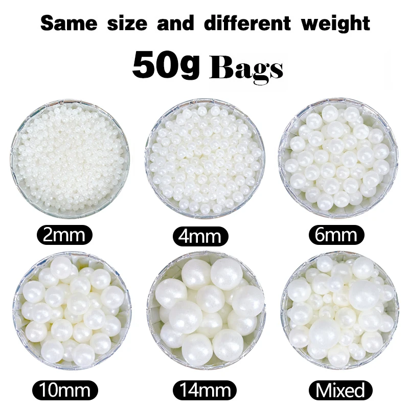 Съедобные белые бусины 50 г жемчужный сахарный шарик помадка сделай сам для