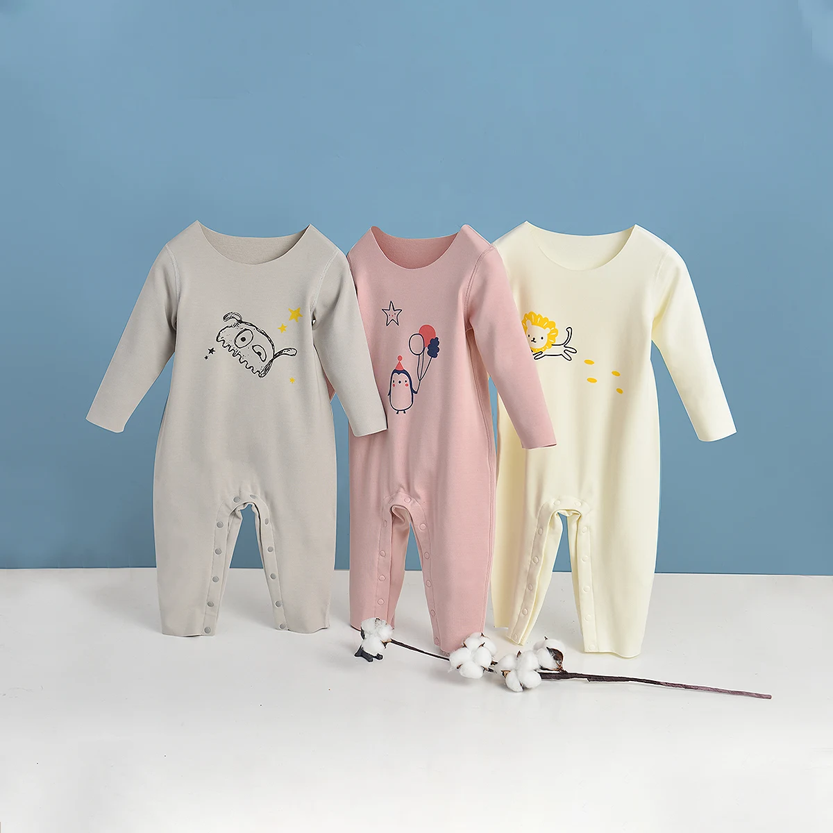 

Детские комбинезоны для новорожденных, одежда из хлопка на весну-осень; Спортивный костюм на Размер 0-12 мес., детские штанишки, унисекс, для м...