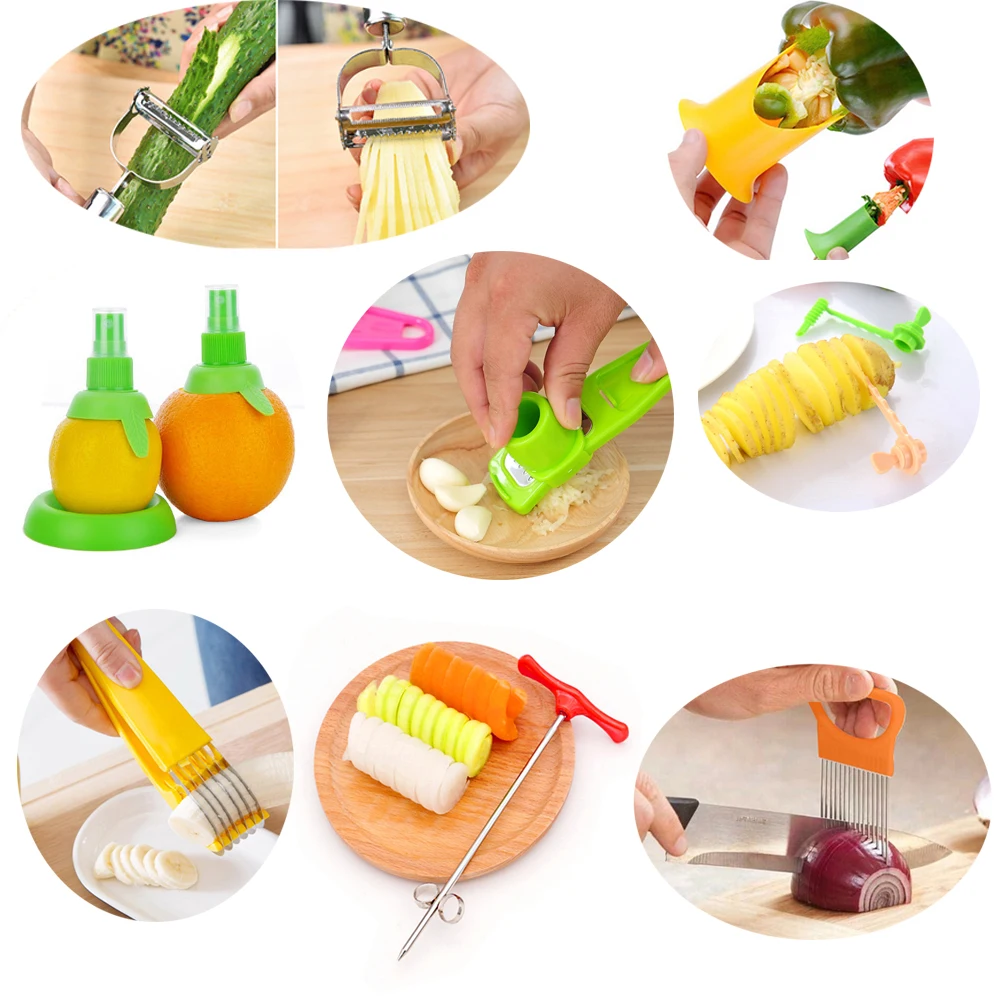 Нож для картофеля 41 шт. Щелкунчик пресс чеснока слайсер авокадо соковыжималка
