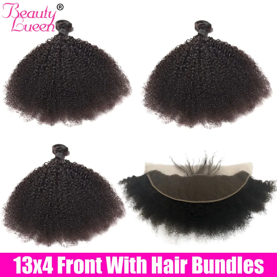 Афро кудрявые пряди с фронтальной свободной частью бразильские человеческие