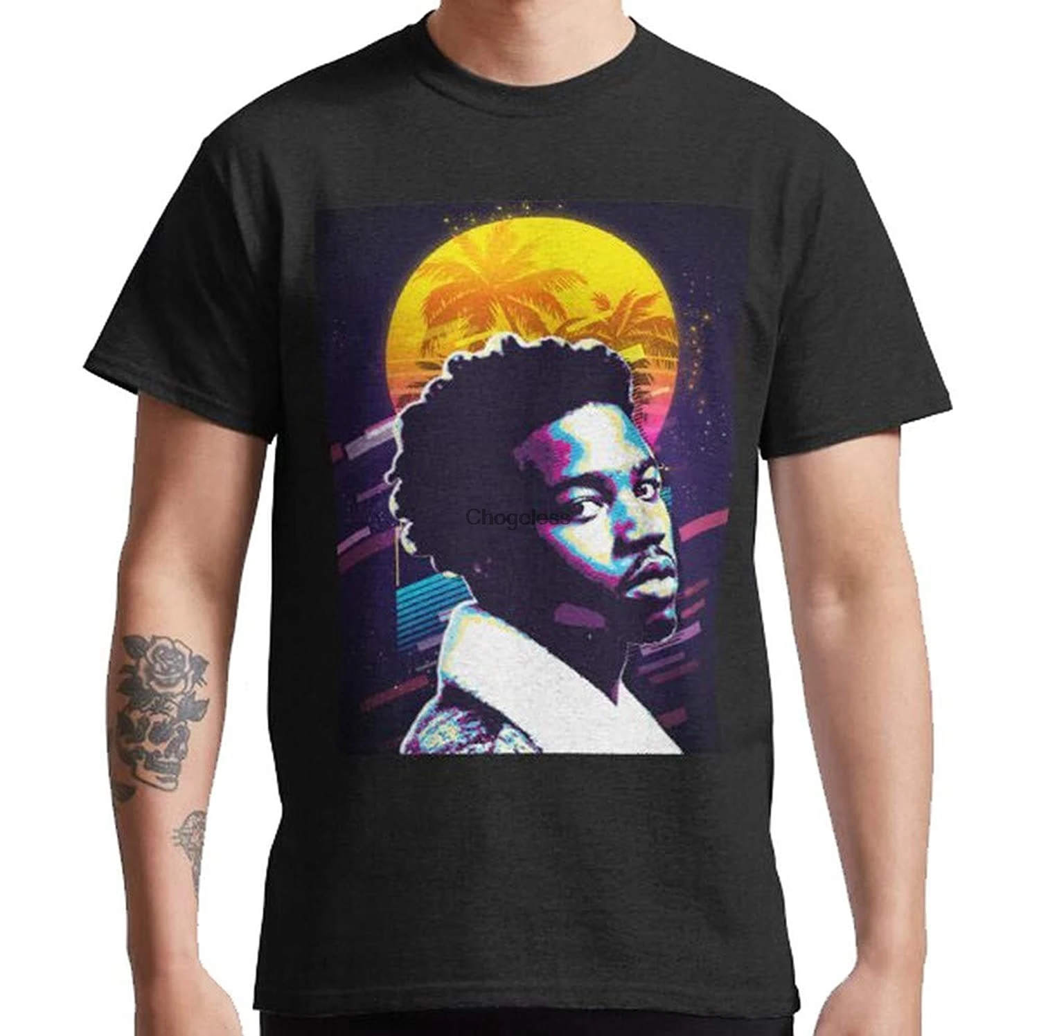 

DEANS Roddy Ricch Classic TShirt Men's Men Women Cotton Tees Graphic Cute Clothes T Shirts Black