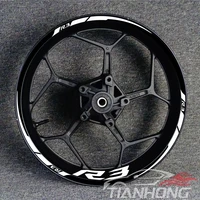 motorcycle refit yzfr1r3r6r15 wheels rims hub sticker with waterproof reflective for