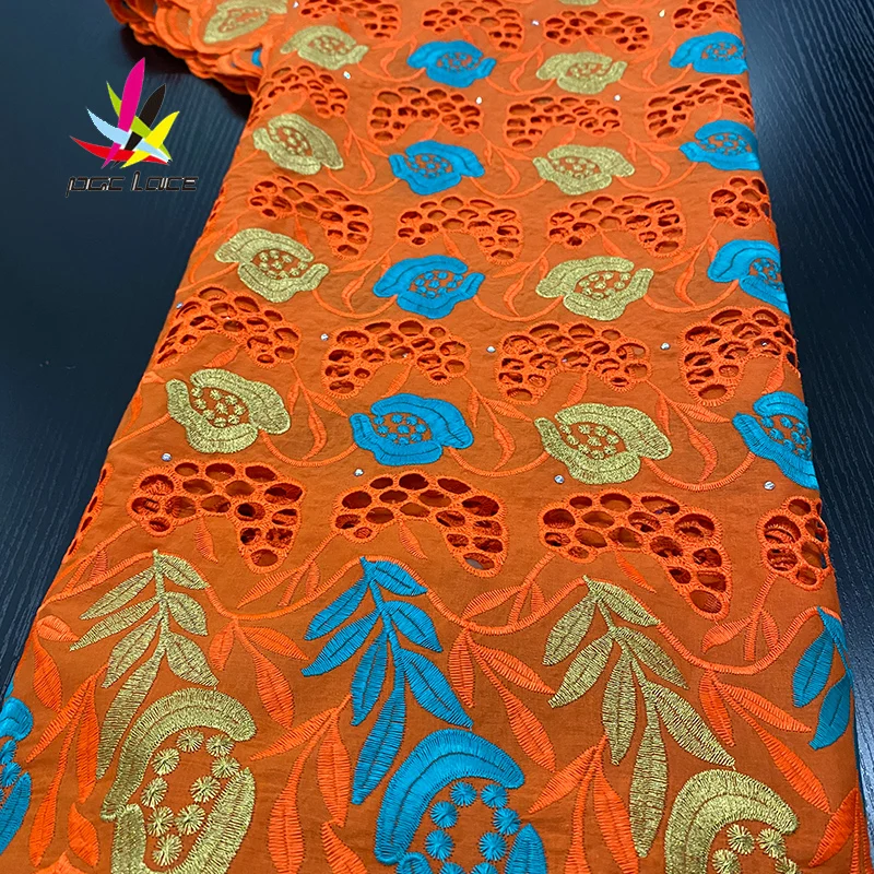 

Party Dry Lace African Fabric Nigerian Lace Fabric New Design High Quality Swiss Lace Fabric Dry Lace With Stones