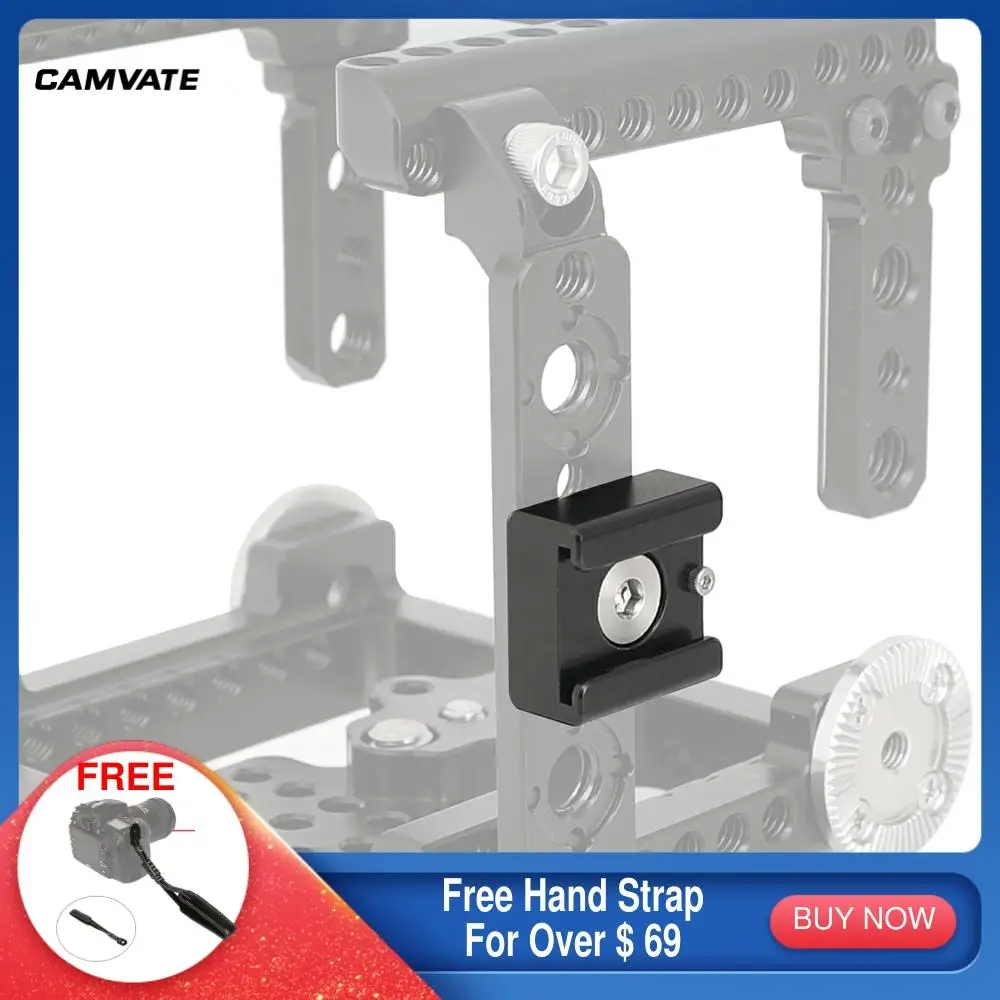 

CAMVATE 3/8"-16 Shoe Mount Adapter With ARRI Locating Pins & ARRI-Anti-Twist Mount For Video Light /Microphone /Monitor Mounting