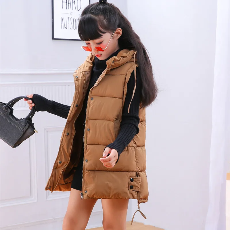 Детский жилет детская верхняя одежда зимнее пальто для детей модная теплая