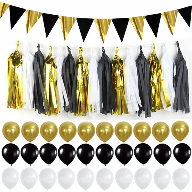 1 комплект смешанные Черные И Золотые Зеркальные лампы Затемненные тканевые