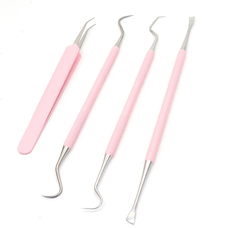 

4Pcs/3Pcs Stainless Steel Teeth Cleaning Tools Dental Mirror Tweezers Probe Sickle Scaler Tartar Remover Dentist Oral Care Set