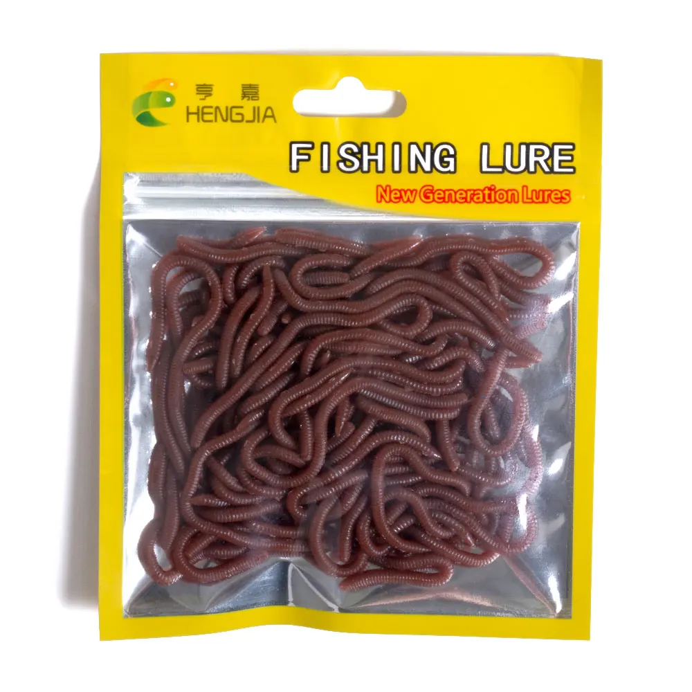 NEWUP 50 шт./лот 80 мм Мягкие LuresSwimbaits мягкий воблер приманка в форме земляного червя