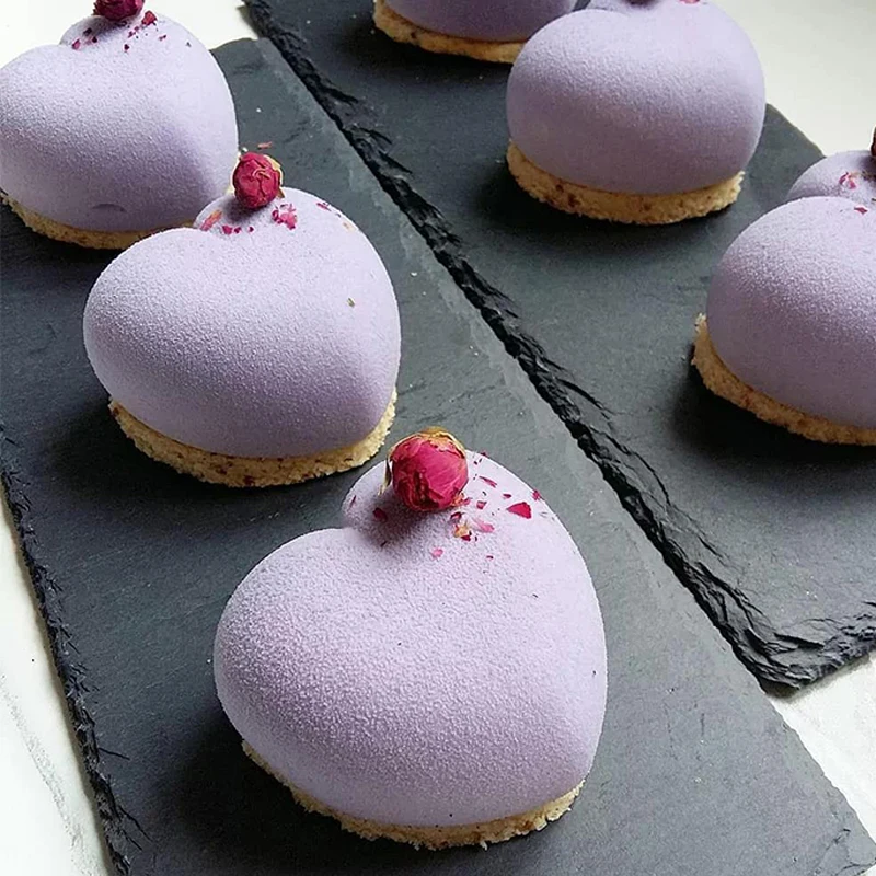 

8 Cavity Heart Shape Mousse Cake Mold For DIY Pudding Jelly Symmetrical Love Heart Shaped Chocolate Truffle Dessert