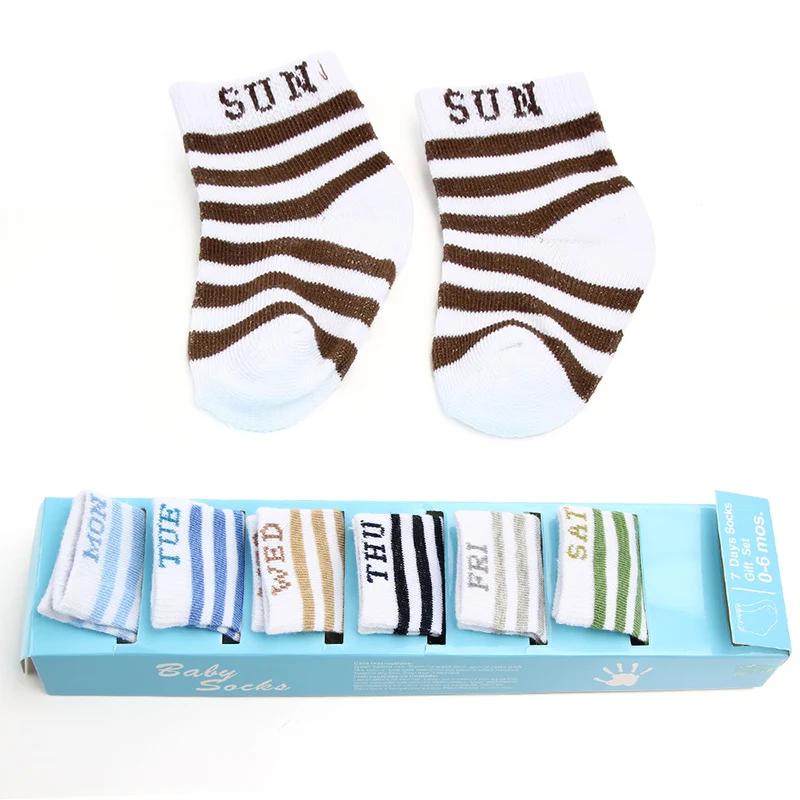 

7 Pair Fashion Baby Boys Girls Infant Cotton Cartoon Floral Pattern Socks Warm Anti Slip Floor Socks Leg Warmer Hot