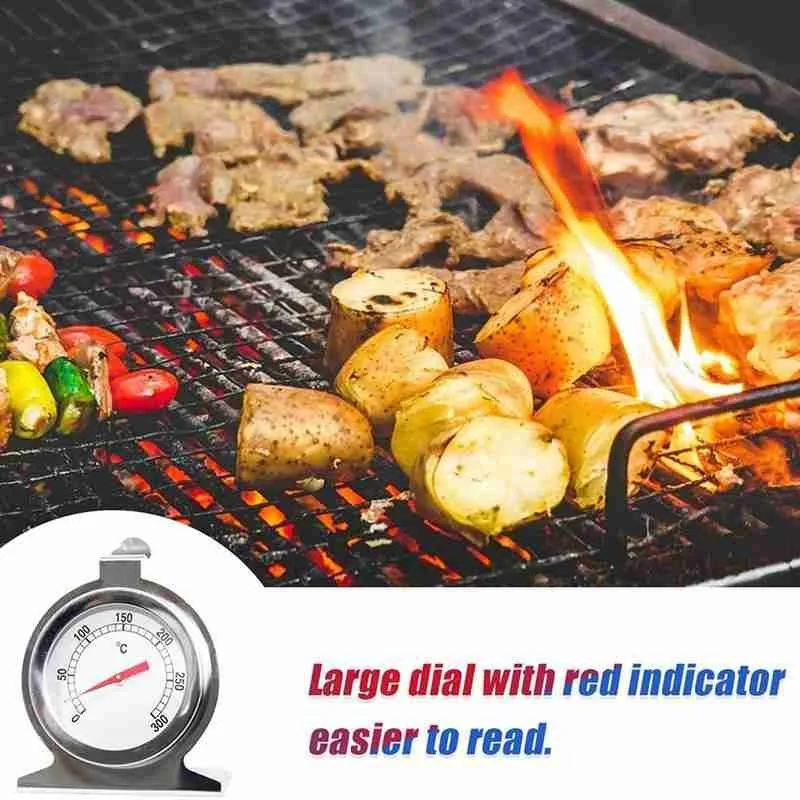 Стальной термометр для духовки Мини гриля Температурный датчик дома кухни