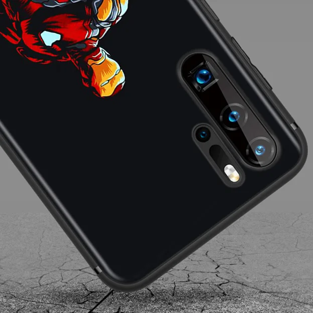 

Marvel Avengers Super Hero Iron Man For Huawei P50 P40 P30 P20 P10 P9 P8 Lite E Mini Pro Plus 5G TPU Silicone Black Phone Case