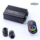 Волоконно-Оптический Двигатель 32 Вт, двойная головка, светодиодный источник светильник, Радиочастотный пульт дистанционного управления, драйвер для всех оптоволоконных кабелей