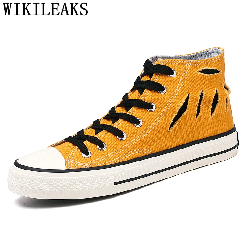 

Модные высокие кроссовки, мужская обувь, повседневная мужская холщовая обувь, дышащая обувь, мужские эспадрильи, мужские спортивные мужски...