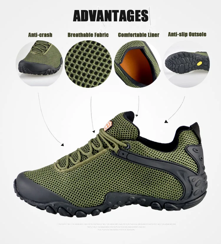 Треккинговые кроссовки для мужчин и женщин Нескользящие ударопрочные дышащие
