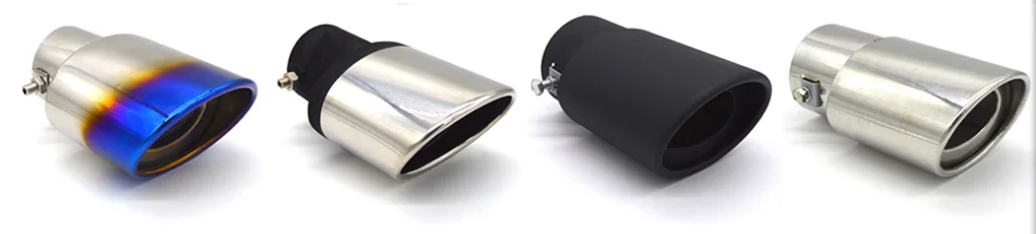 Color stainless car steel muffler pipe lining improved rear tail throat accessories for Mercury | Автомобили и мотоциклы