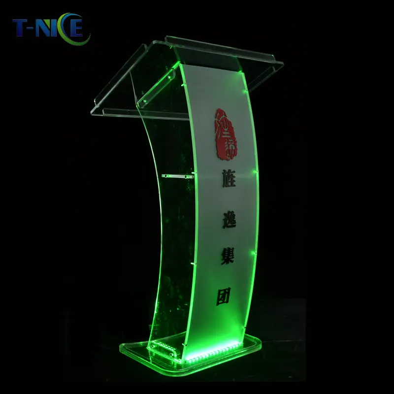 Коммерческая школьная мебель светодиодная трибуна пластиковая церковная