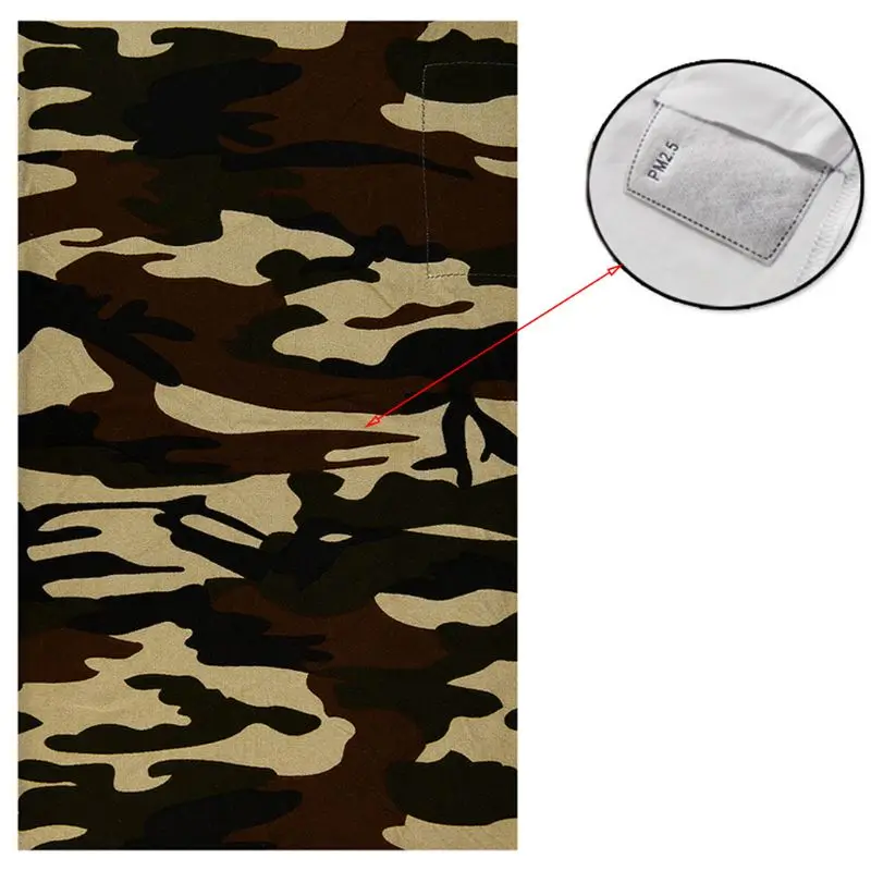 

Unisex Neck Gaiter Scarf with Filter Pocket Bandana Motorcycle Half Face Cover 50PF