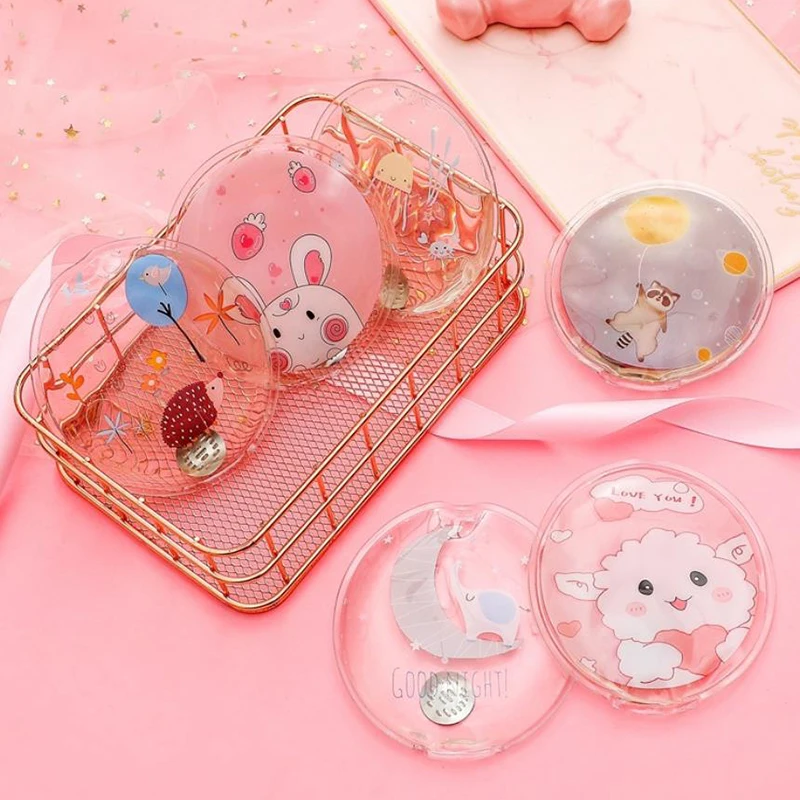 1Pcs Cute Transparent Cartoon Heating Gel Hand Warmer Reusable Mini Portable Convenient Winter Fast Self-Heating Handbag | Бытовая