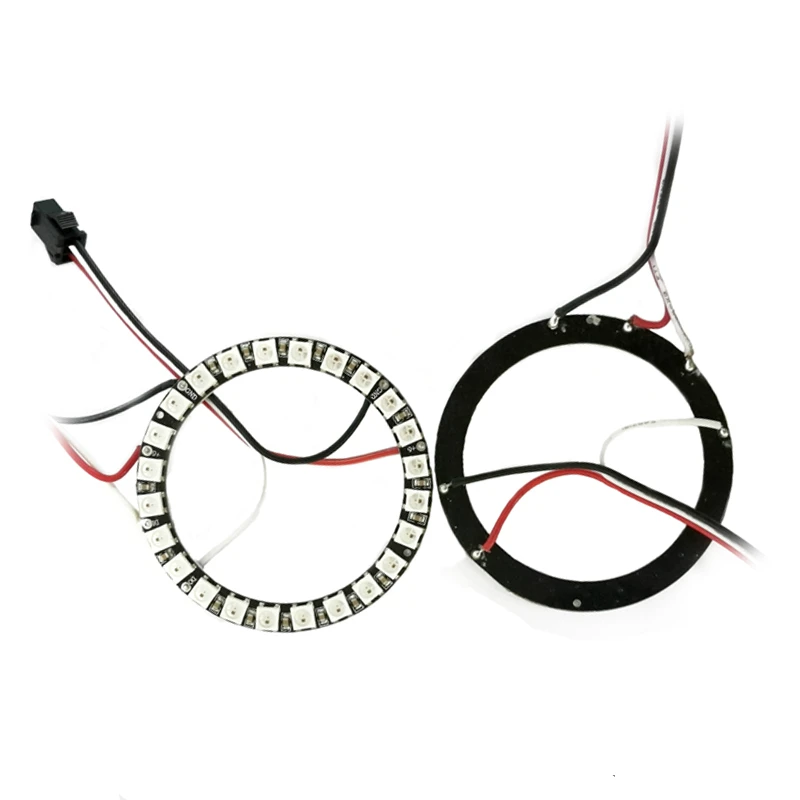 Круглое светодиодное кольцо SK6812 WS2812B, Пиксельная LED ламсветильник s RGB, 24 пикселя