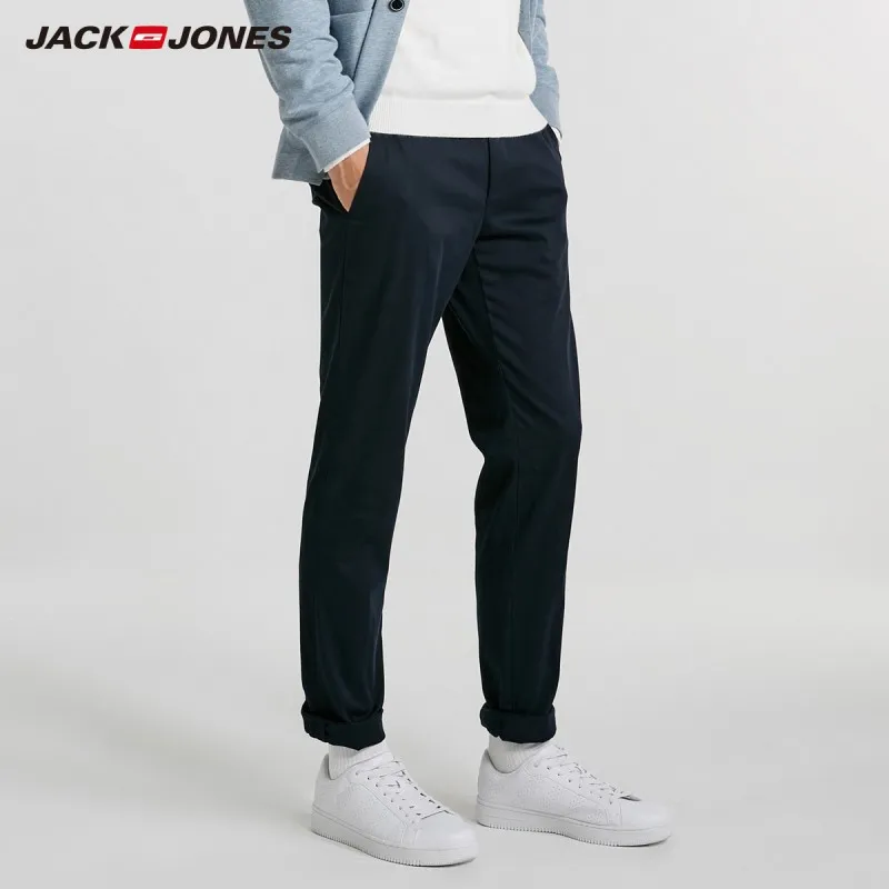 JackJones мужские деловые Умные повседневные облегающие брюки 218314524|Узкие брюки| |