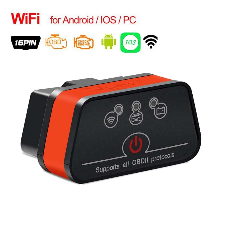 Vgate iCar2 ELM327 obd2 WIFI scanner elm 327 V2.1 PK V1.5 wifi icar2 auto diagnostic for android/PC/IOS code reader | Автомобили и