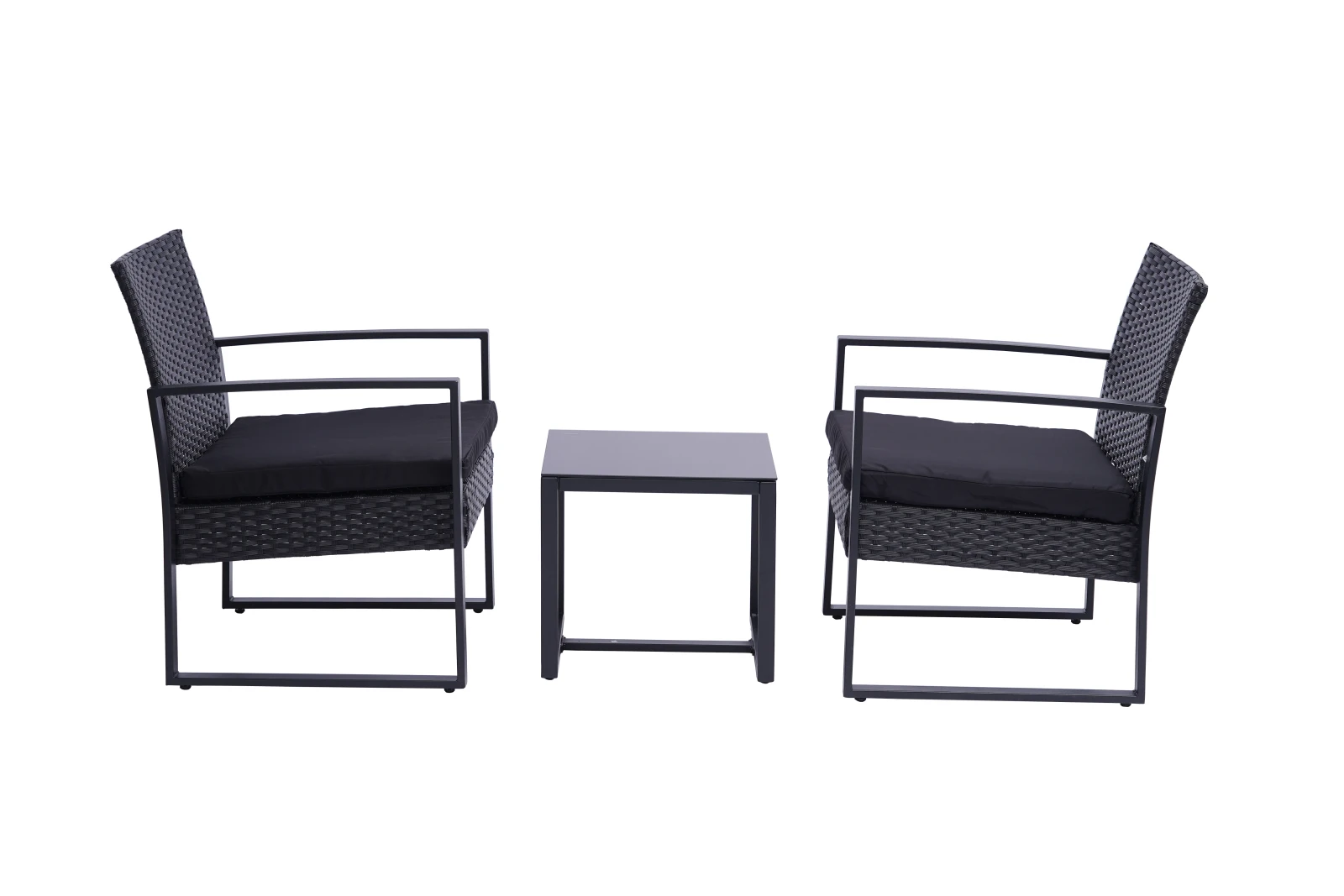 

3 Pieces Patio Set Outdoor Wicker Patio Furniture Sets Modern Set Rattan Chair Conversation Sets With Coffee Table For Yard
