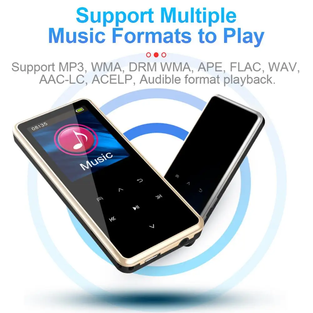 M12 MP3-плеер Bluetooth динамик 1 5 дюймов сенсорный экран радио мини MP3 спорт MP 3 HiFi