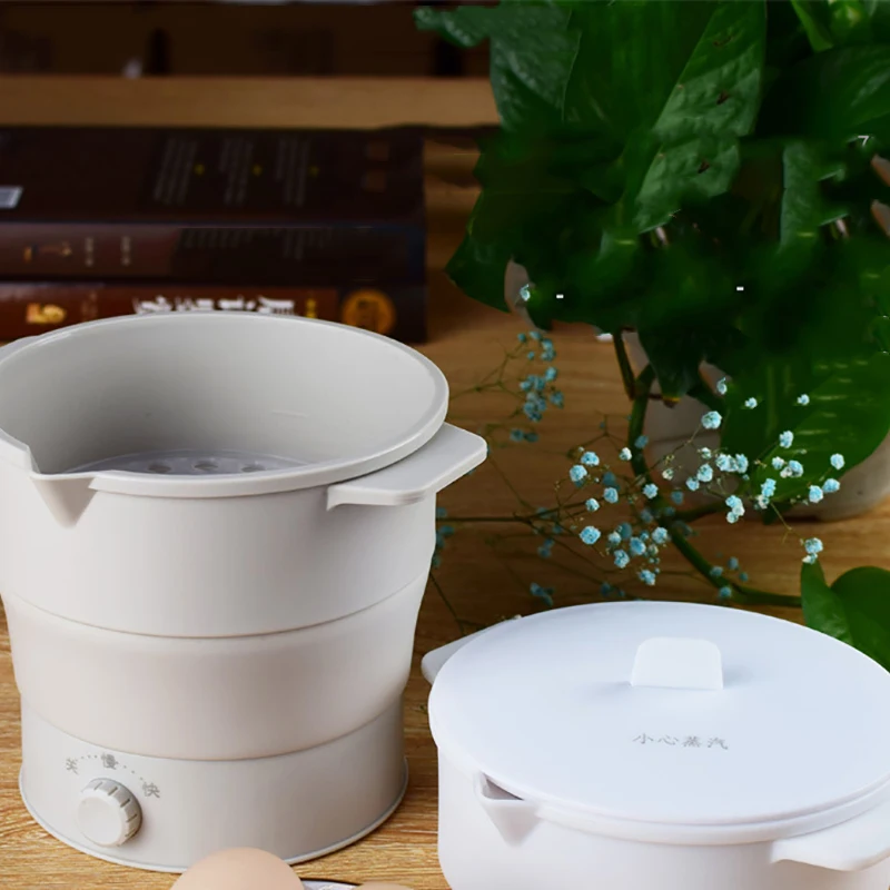 Многофункциональный силиконовый складной портативный Электрический Пароварка