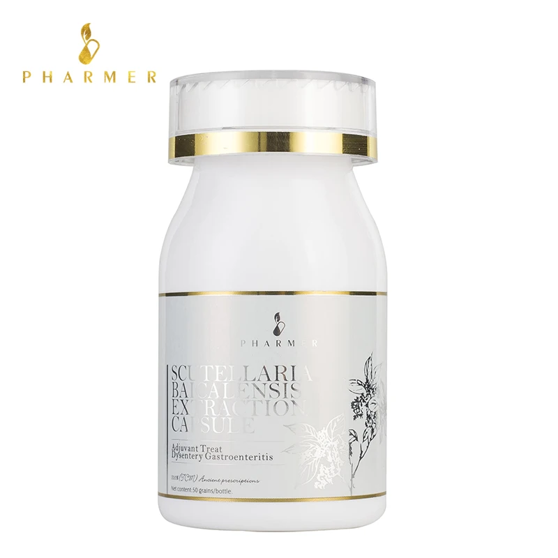 

Pharmer Scutellaria Baicalensis Extraction Capsule, Adjuvant Treat Dysentery Gastroenteritis, Cure diarrhea abdominal pain,50pcs