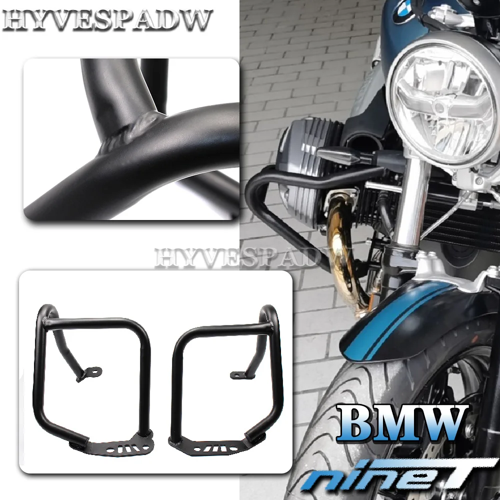 

Motorcycle Engine Crash Bars Sliding Guard Frame For BMW R Nine T NineT R9T Racer Scrambler Pure Urban 2014 - 2021
