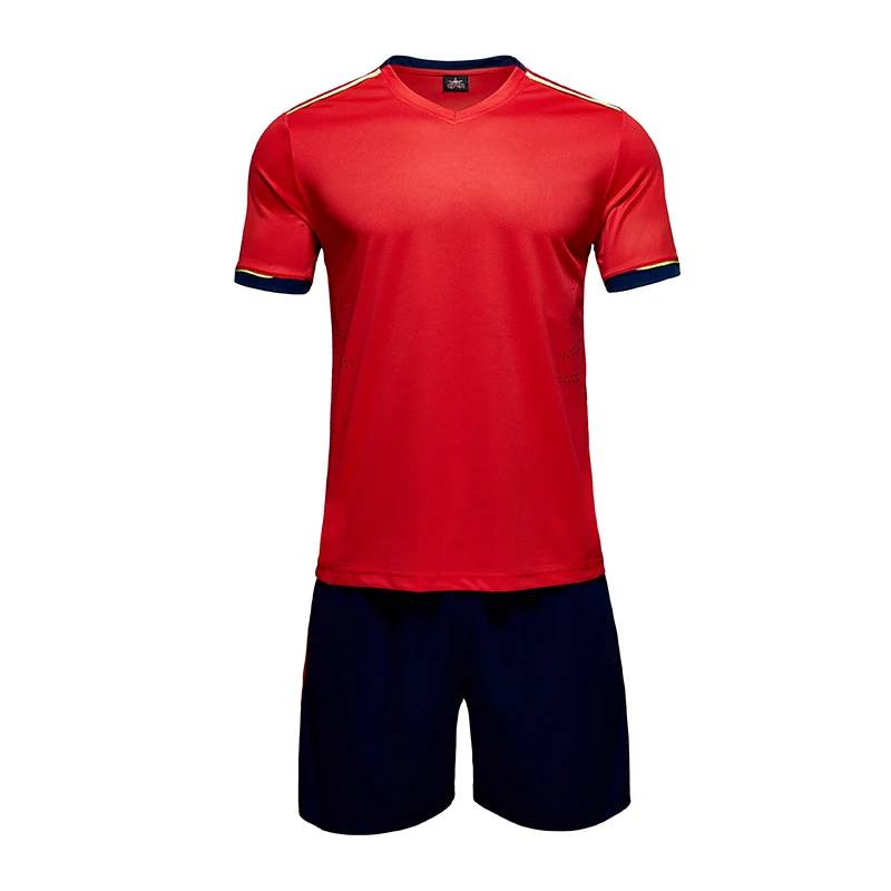 Мужская зеленая футбольная майка с коротким рукавом комплект для взрослых