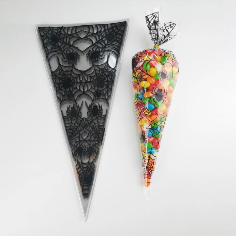 50 шт. Хэллоуин конусные мешки тыквы летучей мыши на человека-паука