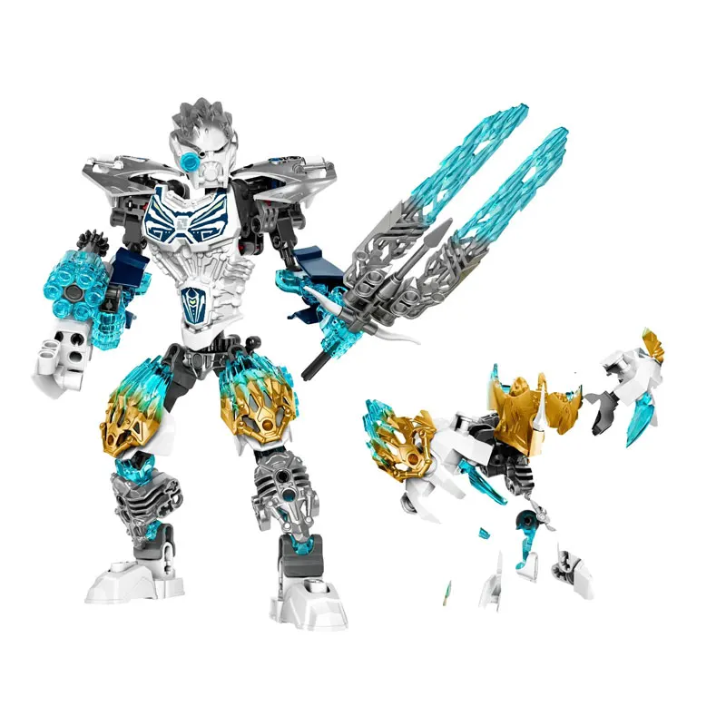 

Набор строительных блоков KSZ 612-1 Bionicle Series Kopaka и Melum Unit, 171 деталей, детали для сборки, игрушки, подарки, экшн-фигурки