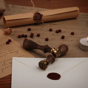 Запечатывание воска классический начальный деревянный штамп Печать Алфавит