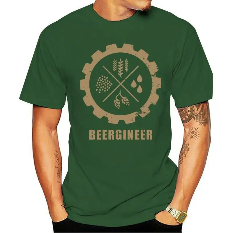 

Slim Over Size S-5xl Short Sleeve Design Clothes Shirt Beergineer Gear Craft Beer T Shirt Funny Casual Fit Customize Vintage