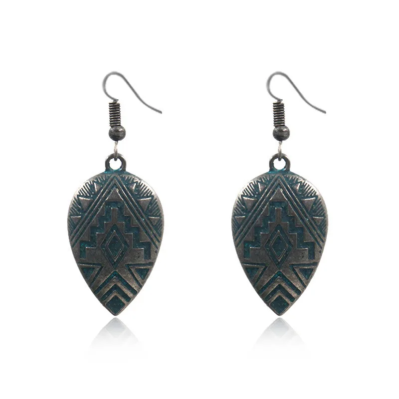 

Bohemian Vintage Drop Earrings 2021 New Ethnic Style Dangle Geometric Earrings For Women Fashion Boho Jewelry Pendientes