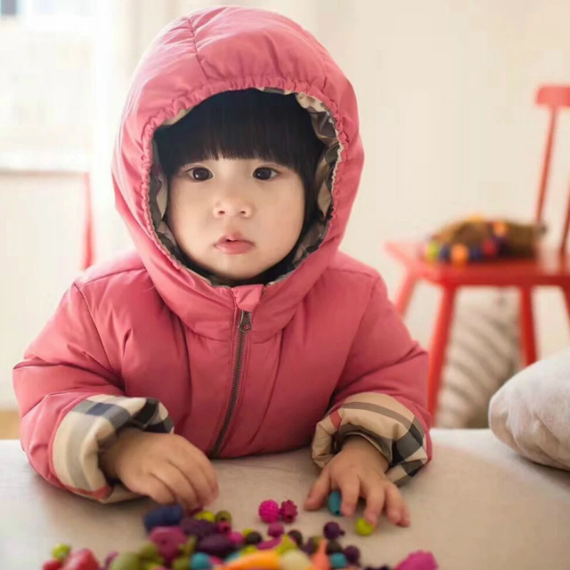 Детская куртка для девочек и мальчиков зимняя теплая От 2 до 8 лет верхняя одежда