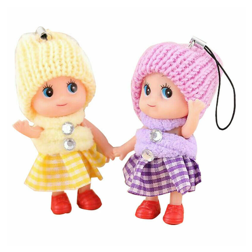 

50pcs/pack Hanging Decorations Interactive Soft Princess Birthday Cake Topper Ornament For Girls Kids Toys Mini Dolls 8cm Gifts