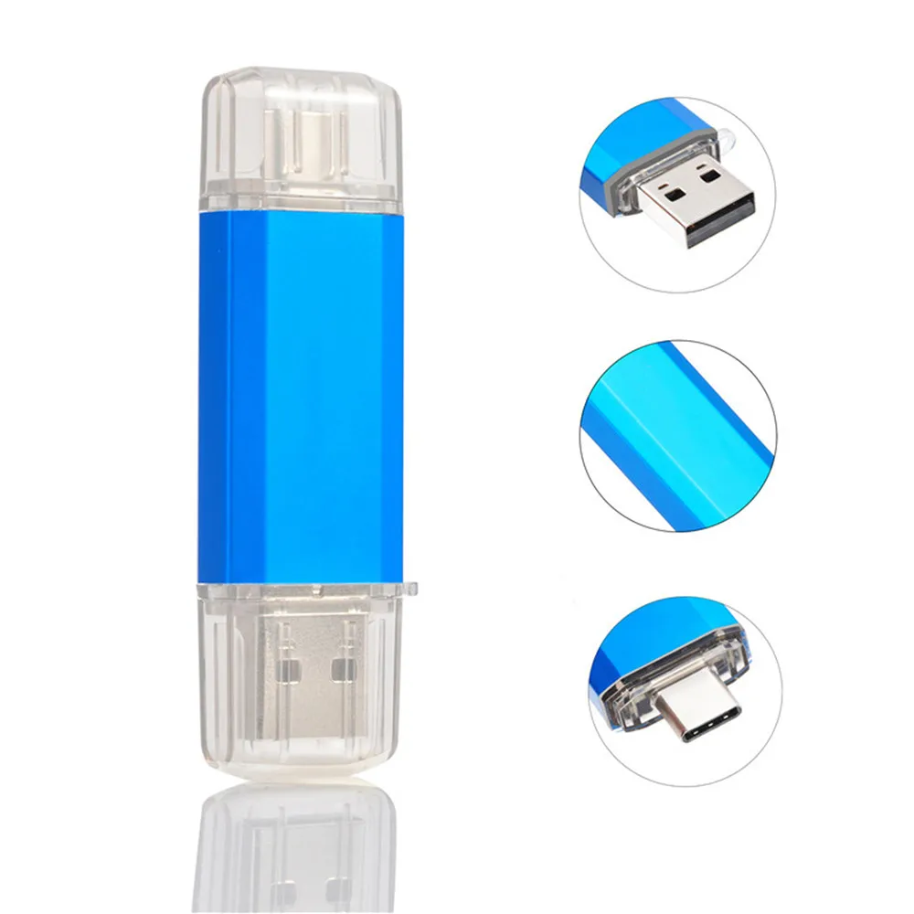 

Тип-C Smart Phone флеш-диск USB 2,0 8 ГБ 16 ГБ 32 ГБ 64 Гб 128 ГБ металлическая ручка привода накопители оптом изготовленным на заказ логосом Memory Stick реальны...