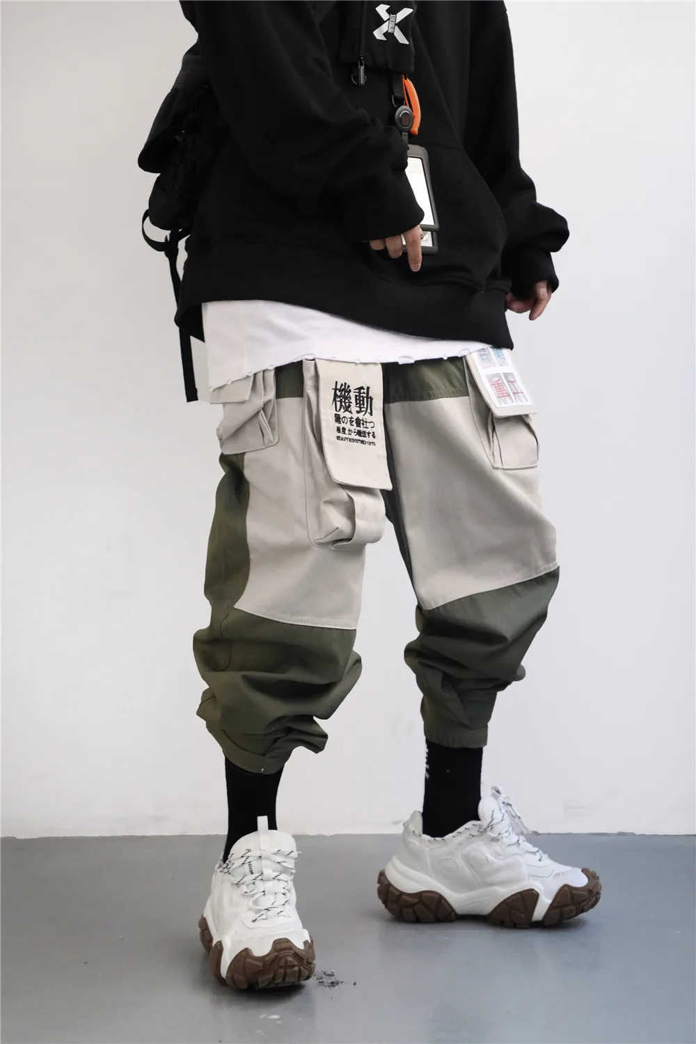 Брюки-карго мужские Techwear с несколькими карманами Японская уличная одежда |