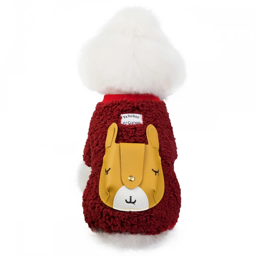 Осенняя и зимняя одежда для собак толстые четырехногие флисовые модные модели с