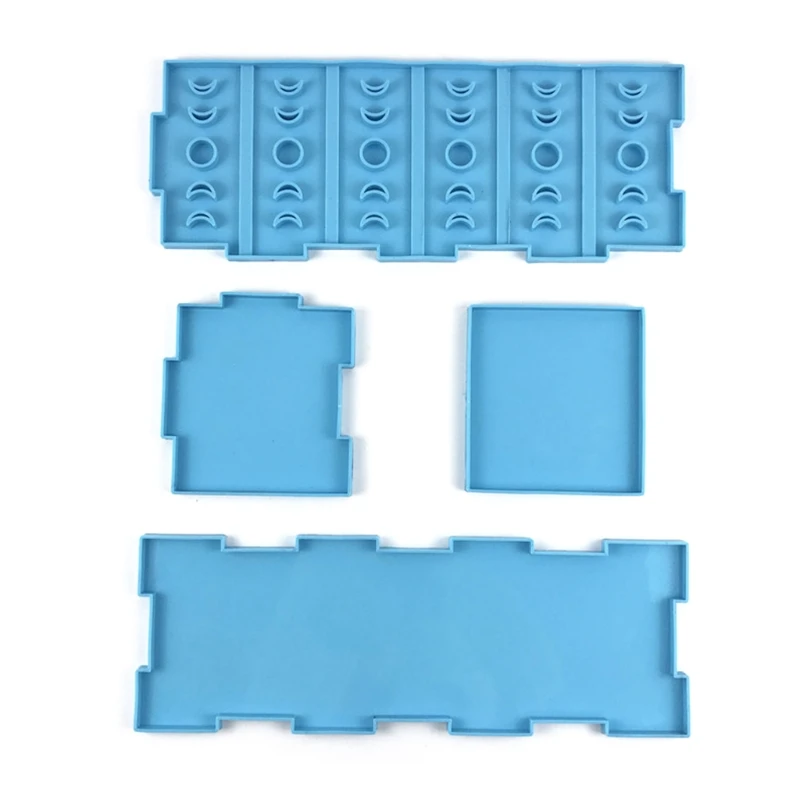 

1 Set Drawer Separated Division Storage Box Epoxy Resin Mold Case Silicone Mould