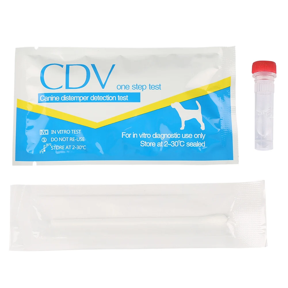 TINGHAO Pet поставка CPV Canine Parvovirus/CDV Distemper тест полоска для вируса здоровья носовые