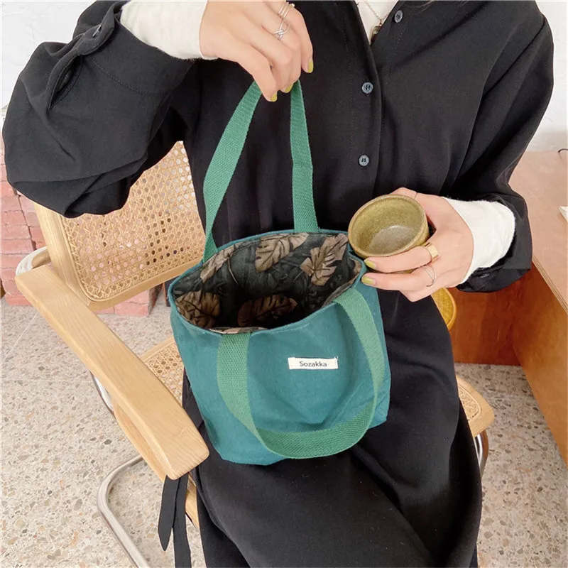 Однотонная сумка на одно плечо милая холщовая мессенджер для девочек женская в