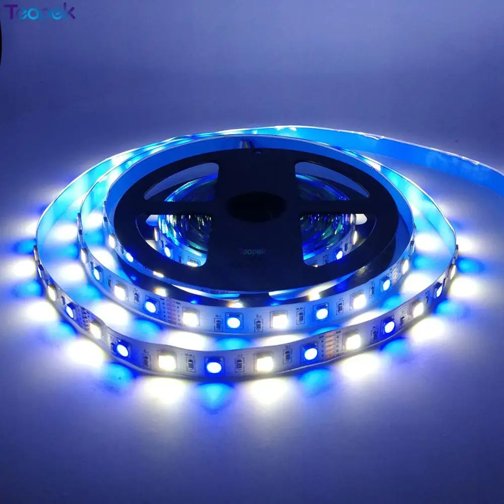 RGB CCT светодиодный светильник 5050 RGB+ двойная белая светодиодная лента e праздничное украшение светодиодный светильник s 12 v/24 V 12MM PCB 5m