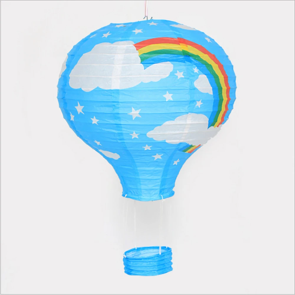 

Hot Air Balloon Paper Lanterns for Wedding Birthday Engagement Christmas Party Decoration Rainbow Set Pack of 6
