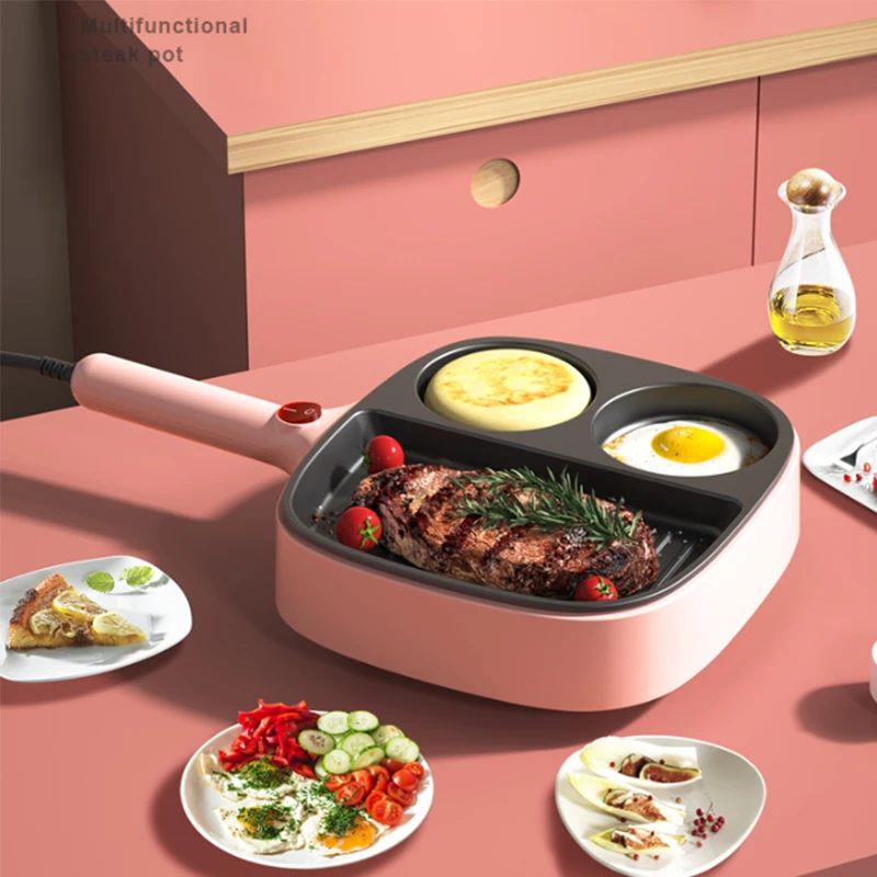 

900W Electric Grills Barbecue Machine BBQ Griddle Hotplate Kitchen Appliances Smokeless Steak Meat Cooking Bake Pan Grill-oven