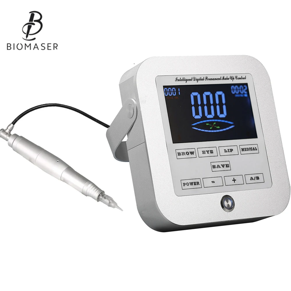 Biomaser, новинка, Перманентный макияж, машина для татуажа бровей, профессиональное цифровое устройство, машинка для бровей, губ, машинка, наборы, CTD003-2