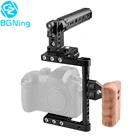 Крепление для камеры BGNing, крепление для камеры Canon 60D, Nikon, Sony, Panasonnic GH5 GH4, левое деревянное крепление